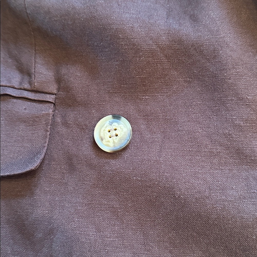 LOFT Chocolate Brown Sleeveless Blazer Vest - Picture 5 of 13